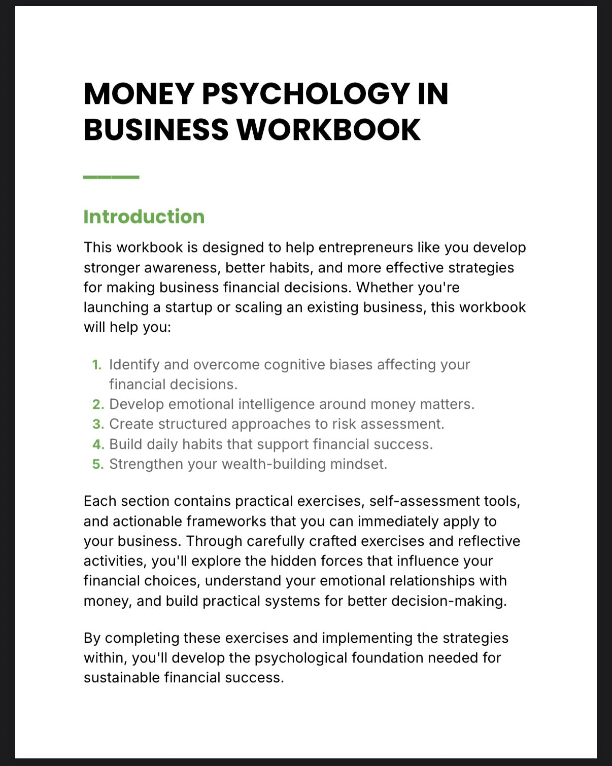 Ultimate Bundle: The Psychology of Money in Business